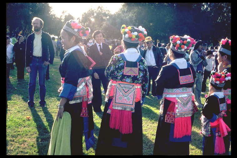 Pov pob, Hmong New Year, Rancho Cordova, 1984
