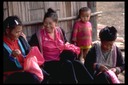 Hmong village women sewing Thailand 1986