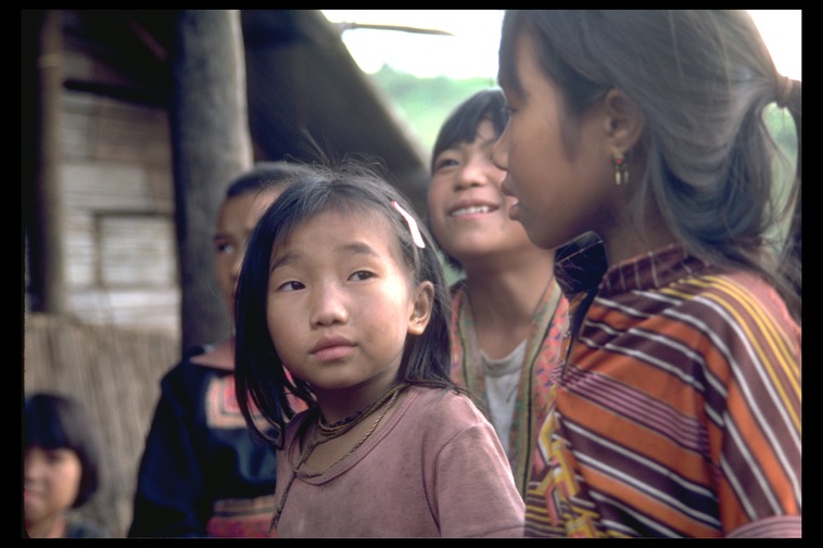 Hmong sisters, Mae Sa Mai, Thailand, 1986